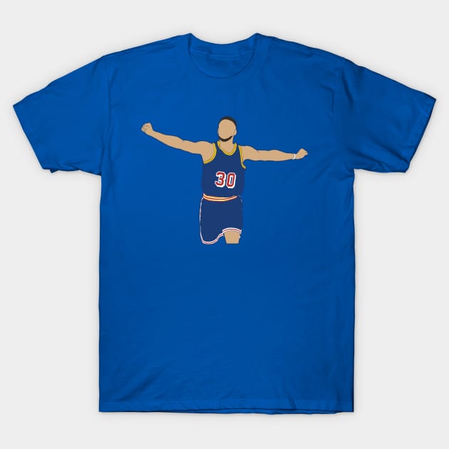 Steph Curry Celebration T-Shirt by BuzzerBeater00